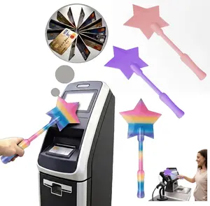 Starlight 3D Printed Magic Wand Card Holder – Contactless Tap-to-Pay for Credit Cards, Portable Multi-Color Payment Gadget, Cool Tech Gift Desk Accessories Desk Accessories Decor