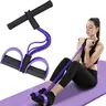 Women's 4/6-Tube Elastic Exercise Bands with Handles - Pedal Foot Resistant Device, Long Lasting Tear Resistant Home Leg Training Work Out Bands for Exercise