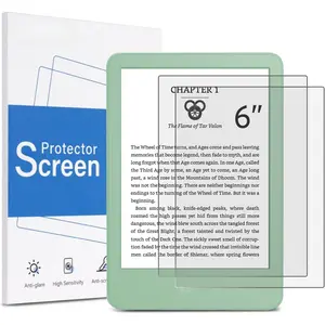 X-PCS04   2 Pack Tempered Glass Screen Protector for 6" Kindle 2024 and 2022 (11 Generation), Kobo Nia, and PocketBook - Fingerprint Resistance, Anti-Bubble 9H Hardness Film