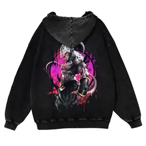 Dragon Ball DBZ Majin Buu Unisex Fall Hoodies Men Streetwear Vintage Washed 80s 90s Graphic Pullover Cotton Anime Funny Sweatshirt Gifts