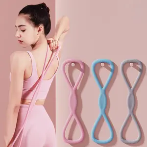 Resistance Bands Figure 8 Training Bands for Women Figure 8 Arm Chest Expander Yoga Gym Fitness Muscle Training Equipment Stretching Gear
