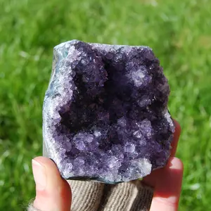 361g 3in Amethyst Geode Crystal Cluster, Uruguay