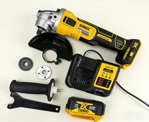 Dewalt DCG405NT 125mm Cordless Angle Grinder, Brushless Motor, Electronic Brake, Low Vibration Design, Tool Only, For Metal Cutting, Grinding, Rust Removal And Masonry Work, Ideal For Construction, Automotive Maintenance And Professional On Site Use