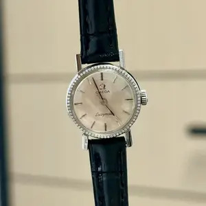 Omega Vintage Automatic Steel 20mm Silver Dial Diamond MWT000621