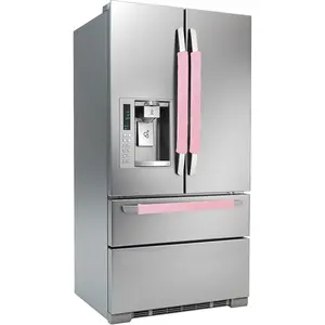 3 count Refrigerator Door Handle Covers Kitchen Decor Keep Appliance Clean Anti-Static Stains for Fridge Dishwashers  (Pink)