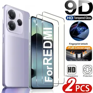 2pcs HD Tempered Glass Screen Protector for Xiaomi Redmi Note 15/14/13/12/11 Pro 4g/5g, Ultra Clear, Scratch-Resistant