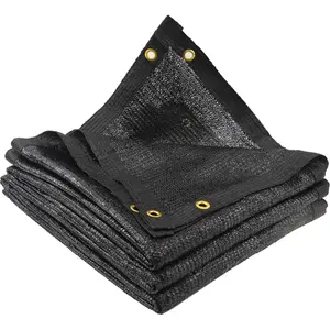 Shade Cloth for Garden, 70% 6.5 x 10 FT Black Mesh Tarp with Reinforced Grommets, Sun Shade Net Greenhouse Shade Cloth for Plants Cover, Vegetables, Patio, Chicken Coop Sunshade
