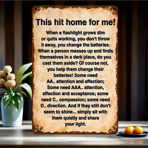 Vintage Style Metal Wall Plaque, 8" x 12", 'This Makes a Lot of Sense to Me' - Perfect for home, bar, café and garage décor, water and dust resistant