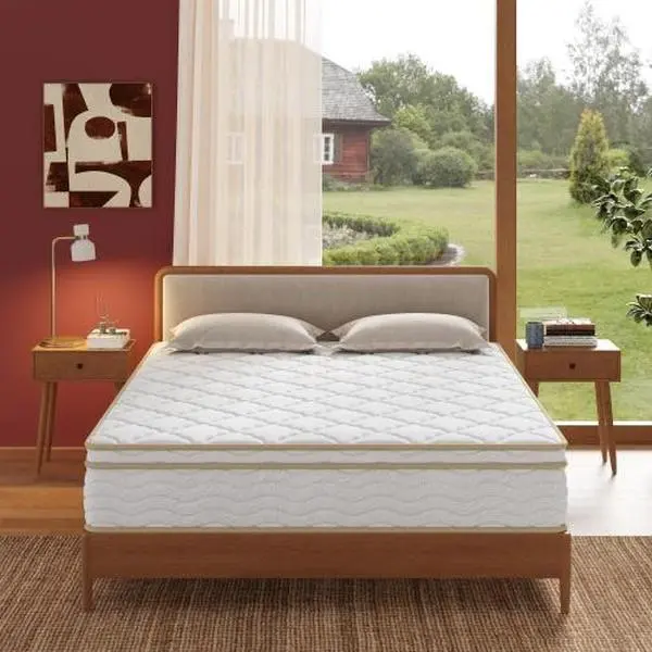 Bellemave 12-in Hybrid Mattress - Cooling, Contour Foam Mattress for Breathe Support, Comfortable Home Bedroom Bedding, Mattresses, Cooling Sleep