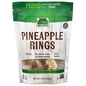 NOW Foods Pineapple Rings, 12 oz (340 g)