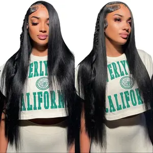 Straight Wigs 13x4 HD Lace Front Wigs Human Hair 150 Density Straight Lace Front Wigs Human Hair Pre Plucked Straight Frontal Wigs Human Hair For Women