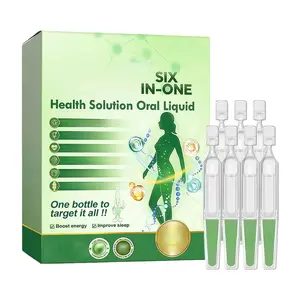 Natural Supplement, Liquid DropswithANaturalPlantExtracts, Gut & Energy Support,7Vials perBox.Six in one Dietary Healthcare