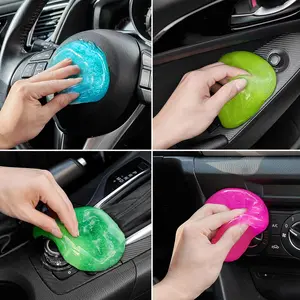 Cleaning Gels, 4-Pack Universal Auto Detailing Tools  Interior Cleaner Putty, Dust Cleaning Mud for PC Tablet Laptop Keyboard, Camera, Printers, Calculator - 320g (2.8oz/pcs)