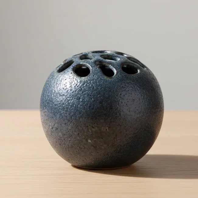 6.75" Blue Flower Ball