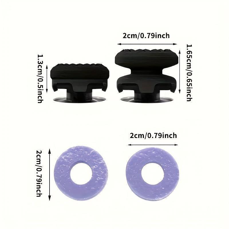 Professional Thumbstick Grips for PS4/5 Controller, Xbox Series X/S, Xbox One, Xbox One X/S Controller, 1 High-Rise, 1 Mid-Rise, Performance Grips for Playstation 5 / Xbox, Console Joystick Rubber Game,back to school,back to school haul