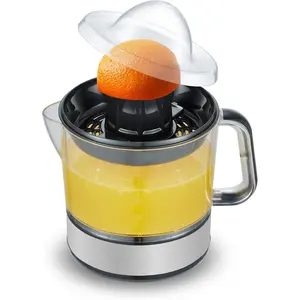 Electric juice extractor, Large Volume, Pulp Control, Oranges, Lemons, Limes, Grapefruits with Easy Pour Spout, 24oz, Black/Stainless Steel Slow Juicer Machine Slow Cold Pressed Juicer