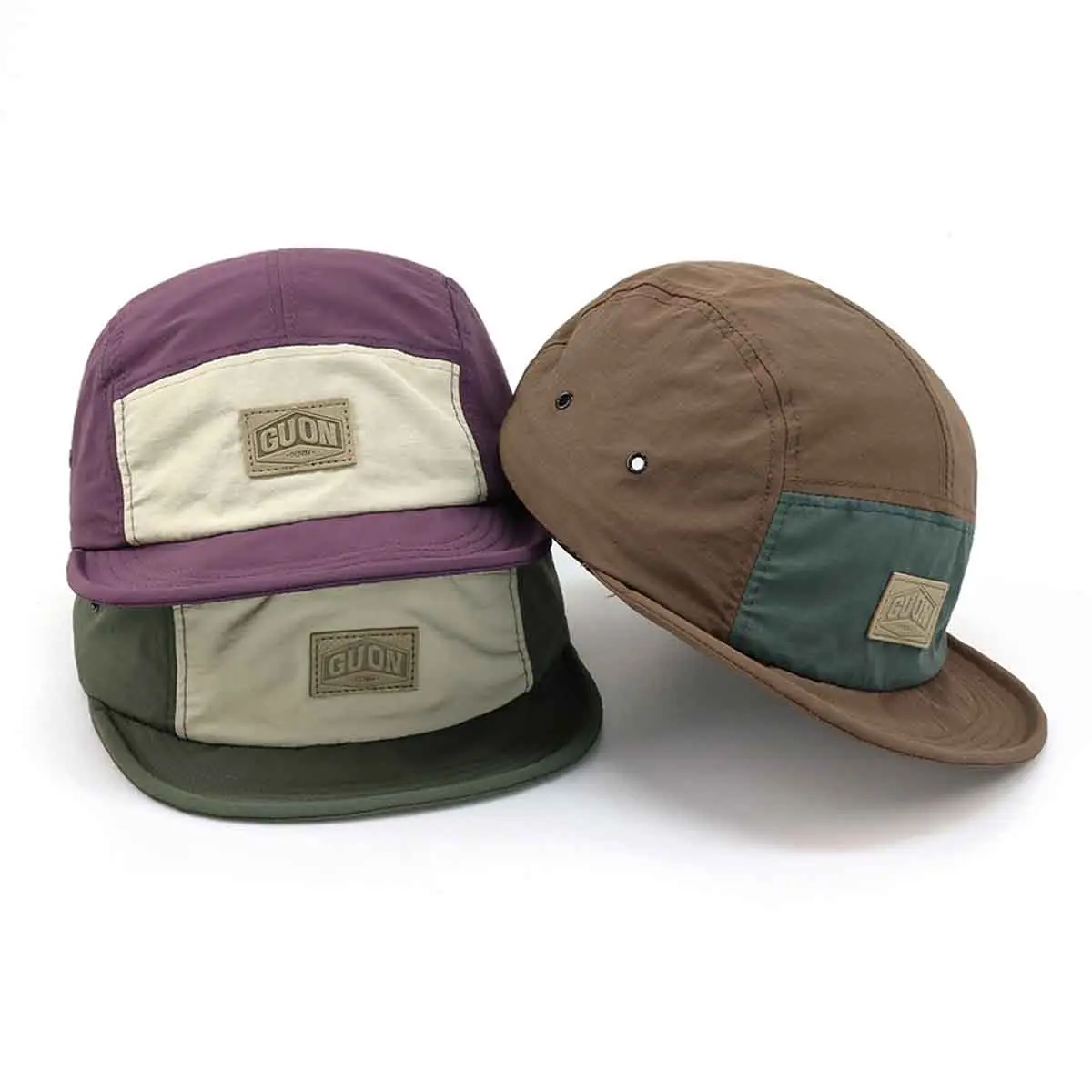 Universal Waterproof Quick-Dry Polyester Sports Baseball Cap - 5-Layer Ultra-Light, Breathable, Eco-Friendly, Letter Logo, Magnetic Closure, Adjustable Foldable, Natural Drying Support, Ideal for Hiking, Camping