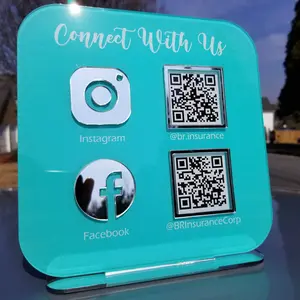 Pop Up Shop Sign | Multi QR Code | QR Code Sign | Instagram | Facebook | Social Media Sign | Salon Sign | Beauty Sign | Hairdressers