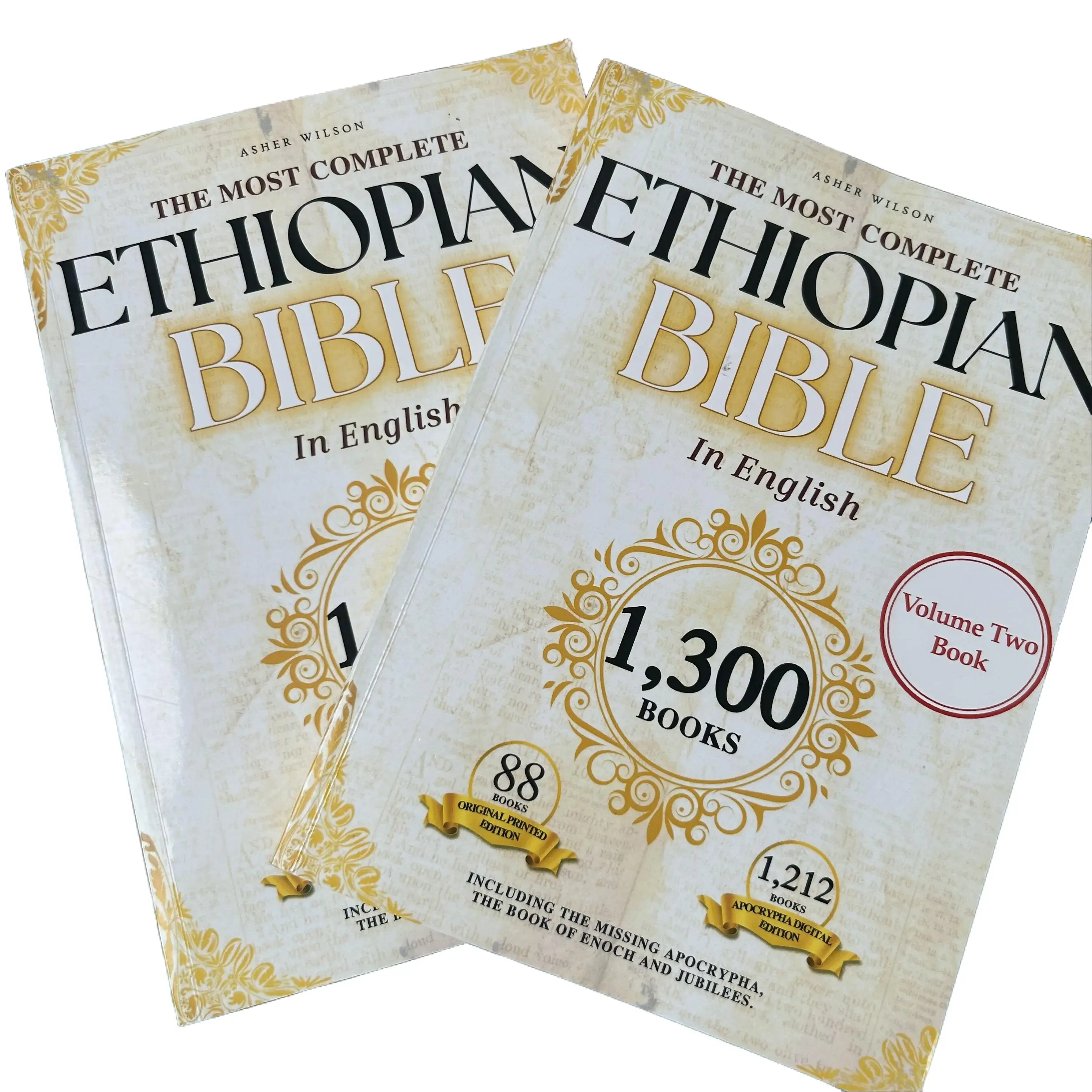 Hardcover Devotional Notebook Bible Study Journal, Majestic Ethiopian Amplified English Holy Bible with Lost Apocrypha Rare Sacred Texts, Religious Office Stationery Gift