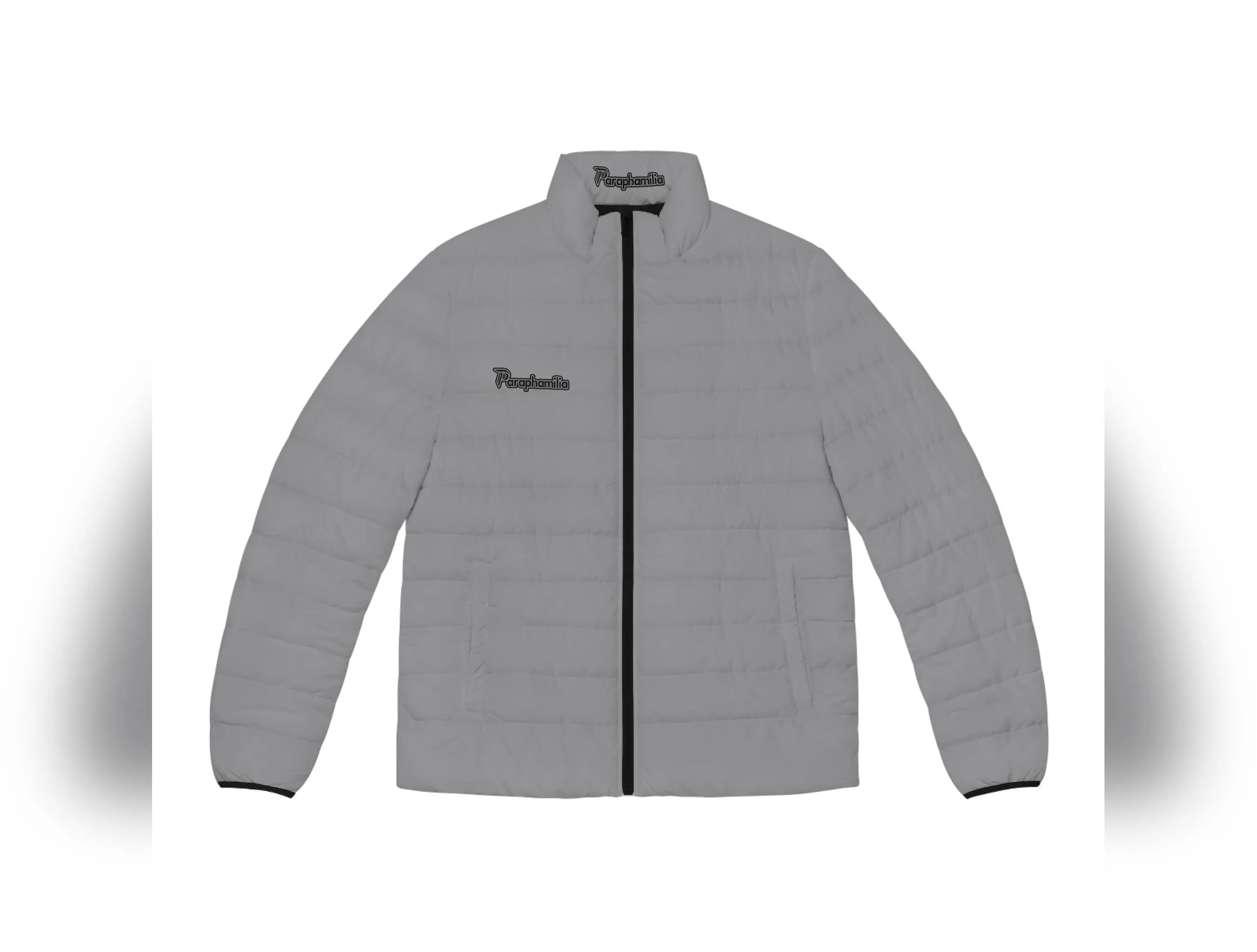 Men's Puffer Jacket - Gray/Black
