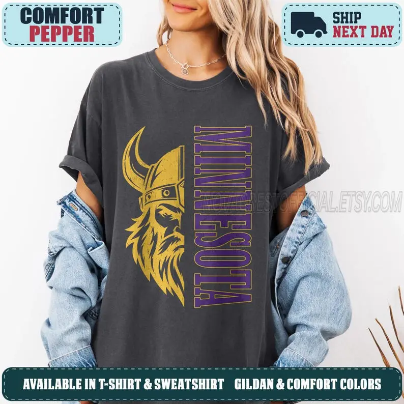 Minnesota Game Day Vintage Sweatshirt, 90s Retro Graphic Tee, Funny Mascot Oversized Shirt, Comfort Colors Tee, Football Fan MVK011