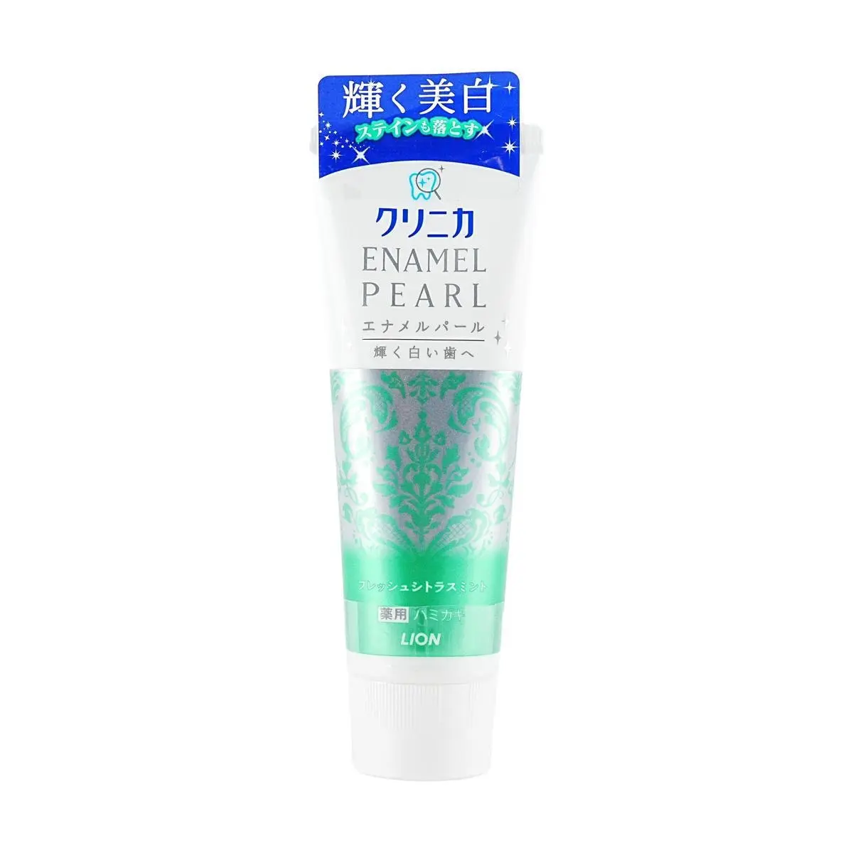 LION Enamel Pearl White Citrus Mint Toothpaste 130g LION Enamel Pearl White Citrus Mint Toothpaste 130g
