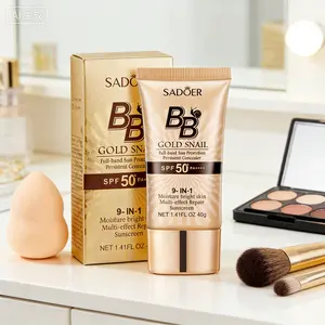 BB Cream SPF 50 PA+++ 9 in 1 Full Coverage Tinted Moisturizer Waterproof Sweatproof for Oily & Dry Skin ,Hydrating  SunscreenHydrating Formula Face Sunscreen For All Skin Types Moisturizing Daily Flawless Makeup