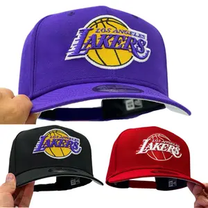 New Era NBA Los Angeles Lakers Mens 9Fifty Snapback Cap - Streetwear Style, Perfect Fit for Every Fan, Hat Team Logo Adjustable Embroidery Baseball Cap