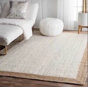 Hand Woven Jute Eugene Round Area Rug,  Available Sizes