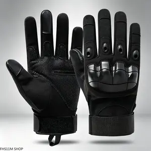 Unisex Tactical Full Finger Gloves - Soft Knuckle Protection, Breathable Non-Slip Design, Touchscreen-Compatible Durable Gear - for Motorcycle Riding, Outdoor Training, Practical Gift Option