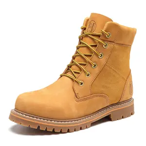 Men's 6" Soft Toe Suretrack Leather Slip Resistant Durable Work Boots, H84102