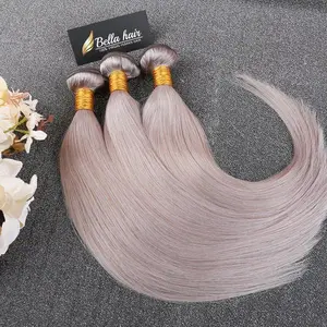 Virgin Hair Bundles Grey Straight