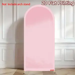 Outdoor Pink Arch Backdrop Double-sided Solid Color Covers for Happy Birthday Party Fabric Cover Wedding Arched Backdrop Wedding Parties Decor Background, Party Decoration Supplies Wall Hanging Backdrop