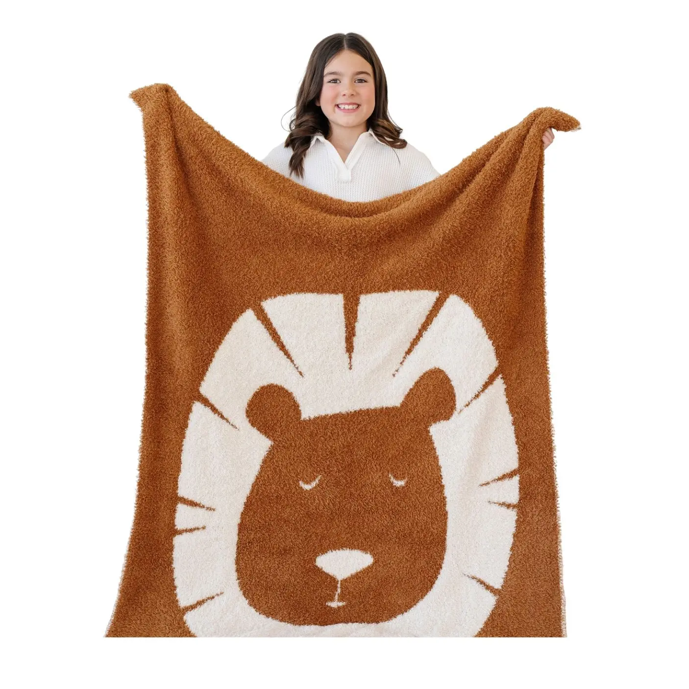 Double-Layer Bamboni Receiving Blanket - Lion by Saranoni