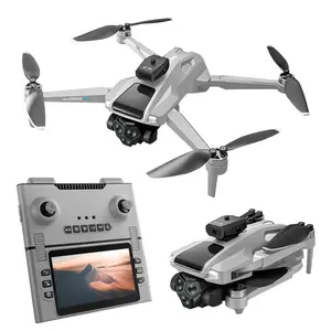 G66 MAX  with GPS Return & Foldable Screen Remote (Takes Photos), 50X Zoom Dual Camera, Obstacle Avoidance, Optical Flow Hover, Brushless Motor, 25min Flight, 1km Range, Smart Follow, Gesture Control, Vertical Shoot for Adults