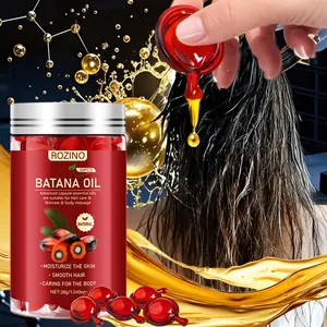 Rozino Bataan Oil Capsules Essential Oils, 20pcs Natural Bataan Oil Multi-Effect Care, Soothing Oil, Hair & Skin Moisturizing, Body Massage, Travel Essentials