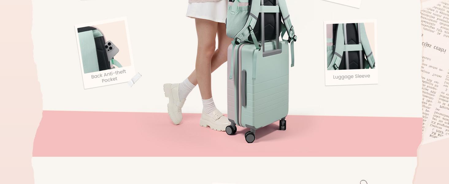 LOVEVOOK School Backpack for Teen Girls, Unique Style College Student Backpacks with Large Cup Holder, Cute Kid Bookbag with Pens Compartment, Large Capacity Back to School Backpack Fit 15.6'' Laptop