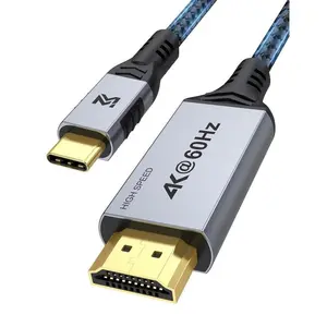 USB C to HDMI  4K@60Hz 6FT, USBC to HDMI  for Travel, [Thunderbolt 3/4 /5 Compatible] with  16/15, Galaxy S23-S25, MacBook, iPad, , Projector, TV, PC