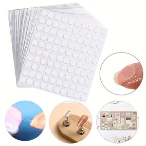 100pcs Transparent Dual-Sided Adhesive Dots, Multipurpose Mounting Tape, Removable Sticky Points for Posters, Balloons DIY Crafts, Paper Glass Self-Adhesive Stickers