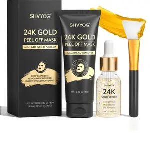SHVYOG 24K Facial Mask, Anti-aging Face Mask For Flawless & Moisturizes skin, Help reduce wrinkles and fine lines, Acne scars, Removes Blackheads, Clean pores Dirt & Oils.