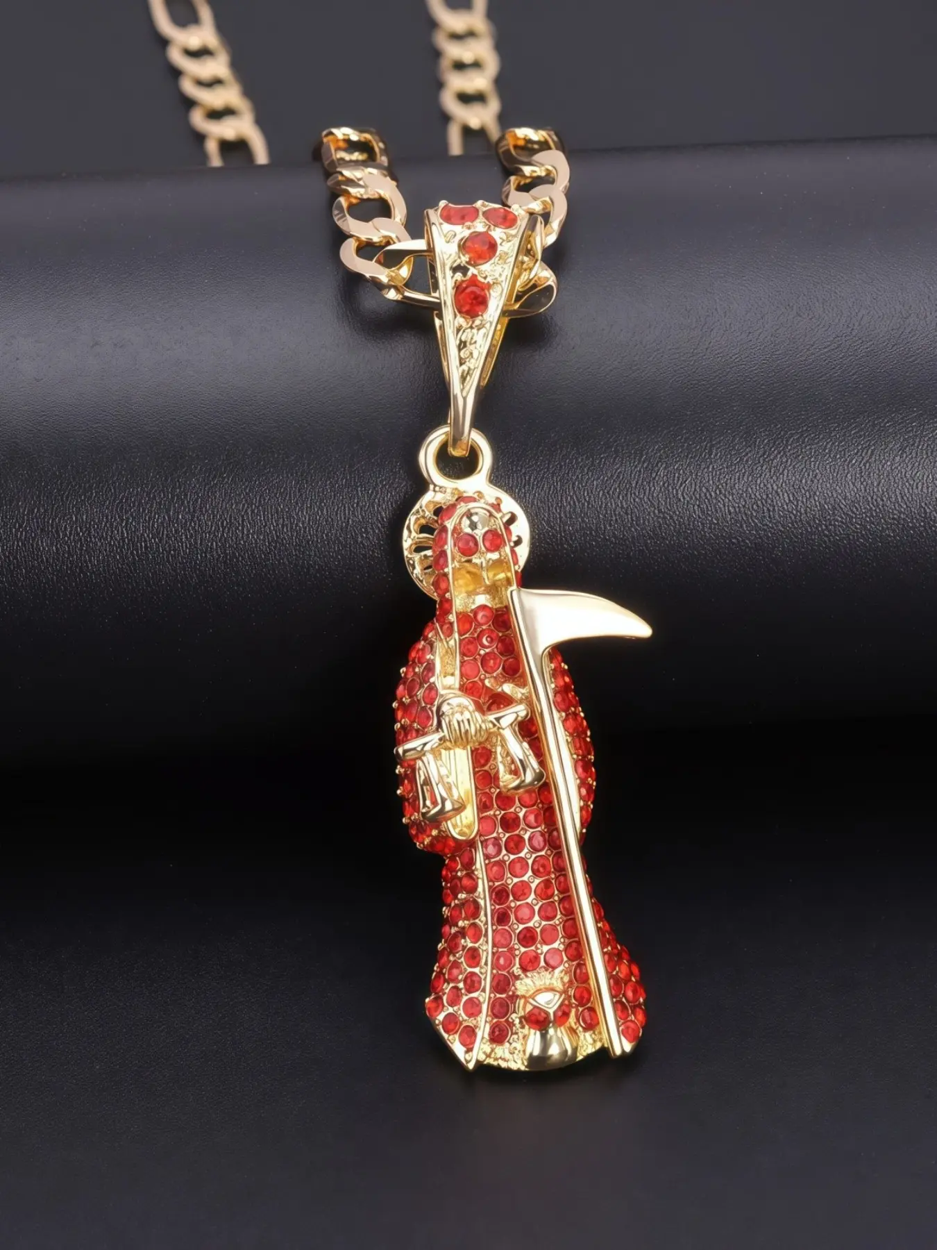 1pc Gorgeous Gothic Mystery Costume Jewelry Santa Muerte Necklace Costume Necklaces