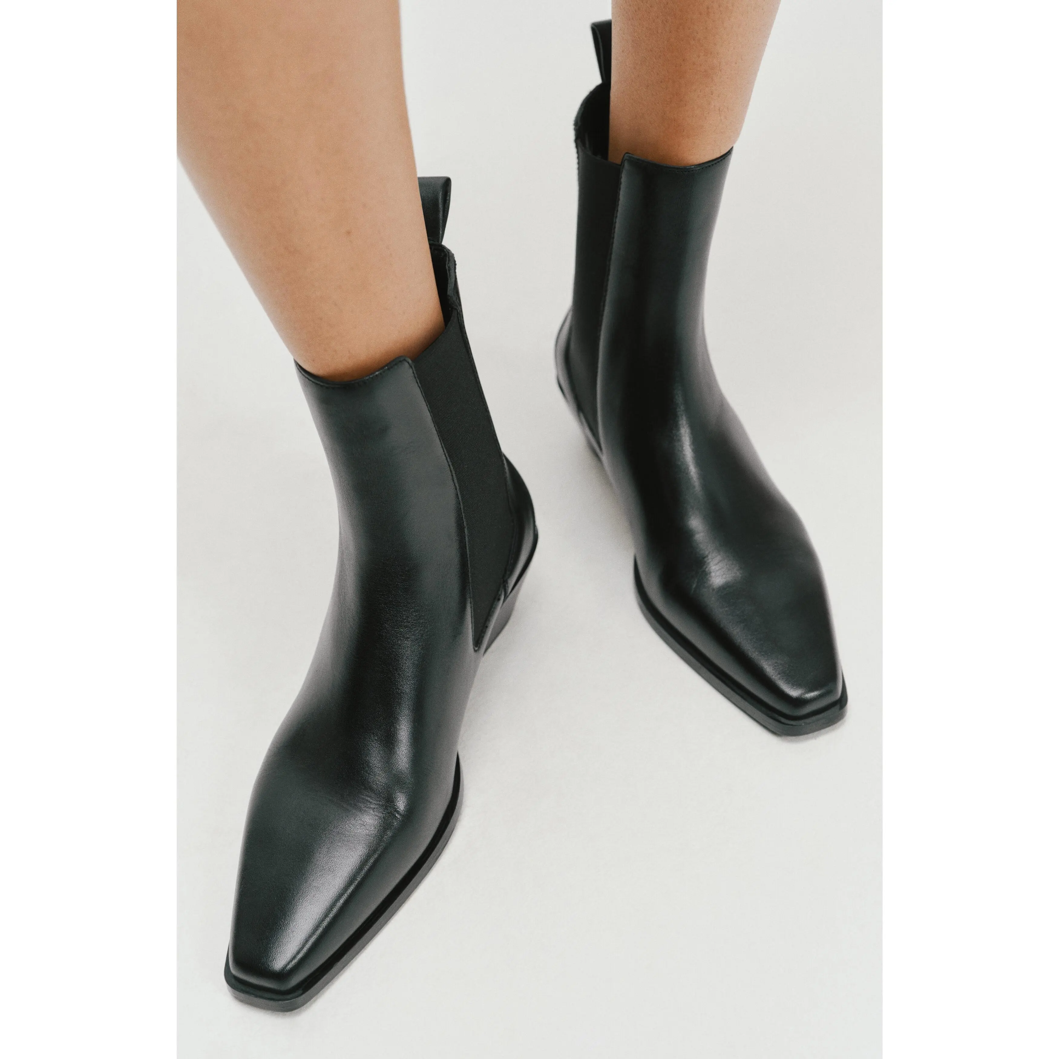 H&M Leather ankle boots