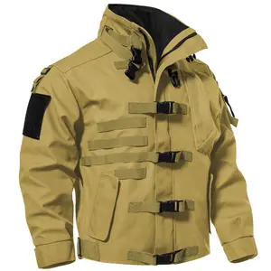 Mark 2 Motorcycle Tactical Motorized High Energy Jacket Men's Coat Black Tactical Jacket Shell Jacket Outdoor Military Fan Jacket