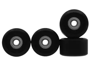 Apex New Street Wheels - 65D All Terrain Polymer - ABEC-9 Bearings - "Pitch Black"