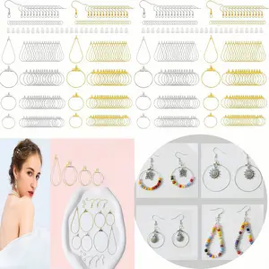 483PCS Complete Earring DIY Craft Kit - All-in-One Jewelry Making Supplies for Handmade Earrings, Copper Material, Adjustable Loops, Great Gift for Special Occasions, Suitable for Beginners & Pros
