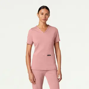 Cesi Slim UltraSOFT™ Scrub Top - Mauve