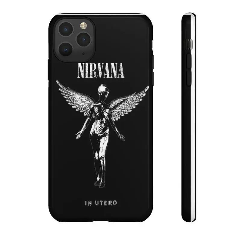Nirvanaaa Phone Case, In Utero Aesthetics Themed Phone Case Premium Matte Texture, Protection, Shockproof,  Anti-Fingerprint For IPhone 17-12, Pro Max, Pro Plus, and Samsung S25-22 Protection Safety