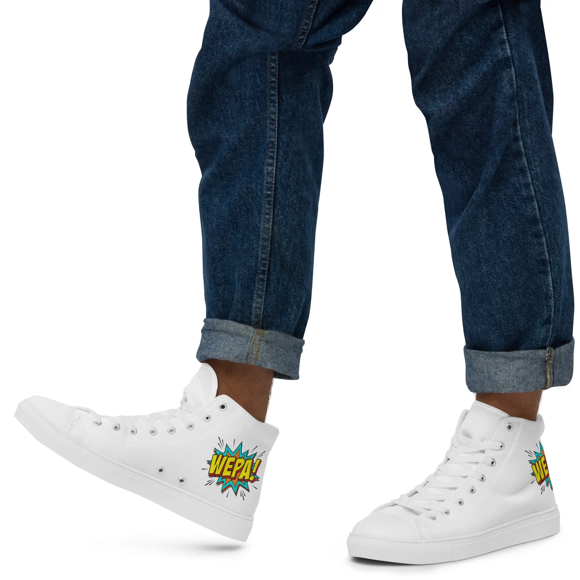 "WEPA!" Comic Blast High Top Canvas Shoes