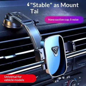 Car Suction Cup Phone Holder Car Dashboard Navigation Support Stand Rotatable Adjustable Multi-Angle Car Mount