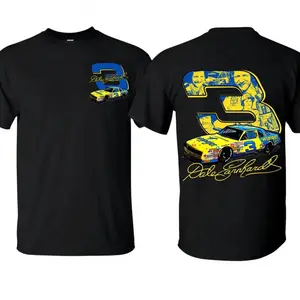 🏁Dale Earnhardt "The Intimidator"#3 Vintage Racing Legend Graphic Tee, NASCAR Motorsports Oversized Streetwear T-Shirt, Career Collage Print Y2K Aesthetic, Black Cotton Casual Summer Outfit, Men & Women Gift for Race Fans, Viral TikTok Racing Tee, S–3XL